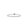 18K Round Cut Diamond Station Bracelet