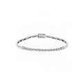 18K White Gold Round-Cut Tennis Bracelet - Timeless Elegance