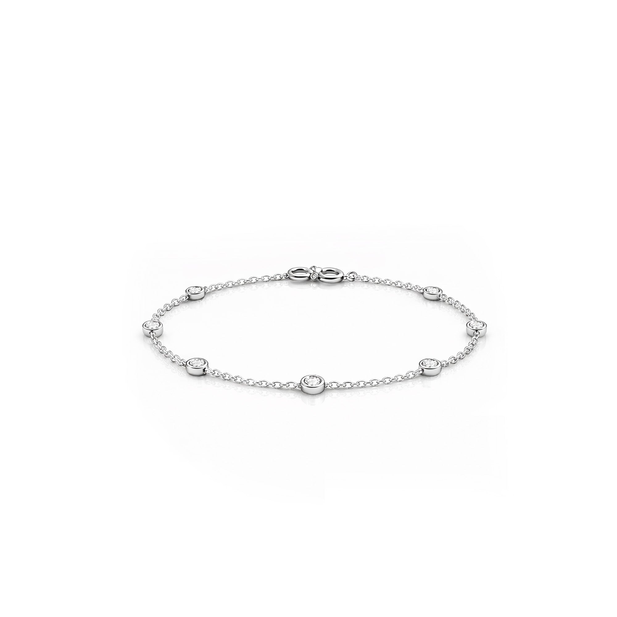 Simple Chain  Station Diamond bracelet