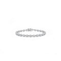 18K Classic Round Brilliant Diamond Tennis Bracelet S