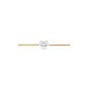 Tri-Color Mixed Metal Clover Flower Bracelet
