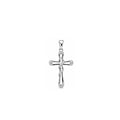 18K Diamond Rope Cross Pendant