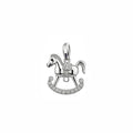 Classic Sparkling Pavé Rocking Horse Pendant