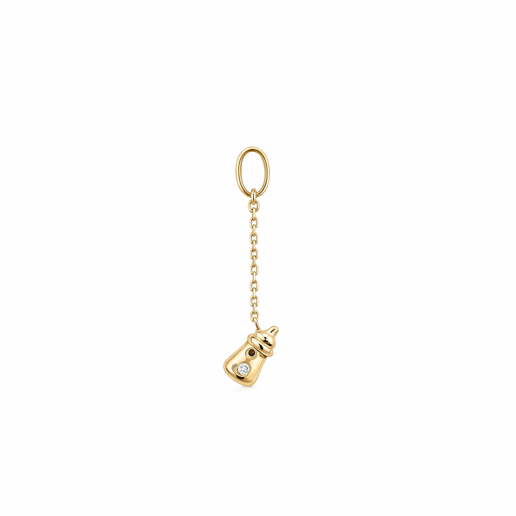 Baby Bottle Diamond Charm Diamond Pendant