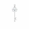 Sparkling Clover Key Diamond Pendant