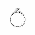 18K Classic Round 0.50ct 4 Prong Solitaire Diamond Ring