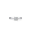 18K Classic Round 0.50ct 4 Prong Solitaire Diamond Ring