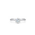 18K Classic Round 0.58ct 4 Prong Solitaire Diamond Ring