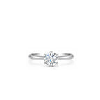 18K Classic Round 0.58ct 4 Prong Solitaire Diamond Ring