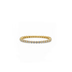 Minimalist Gold Stacking Ring | Sparkling  Eternity Band for Women