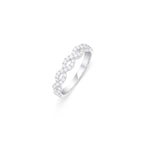 18K Pave Twist Diamond Ring
