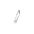 18K Vintage Marquise Eternity Diamond Ring