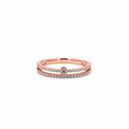 18K Double Band Eternity Ring