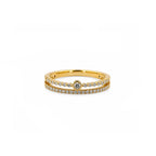 18K Double Band Eternity Ring