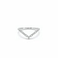 18K Sparkling Tiara Wishbone Diamond Ring