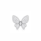 Classic Sparkling Pavé Butterfly Stud Earrings