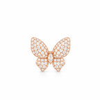 Classic Sparkling Pavé Butterfly Stud Earrings