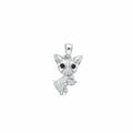 Genuine Pavé Diamond Dog Pendant