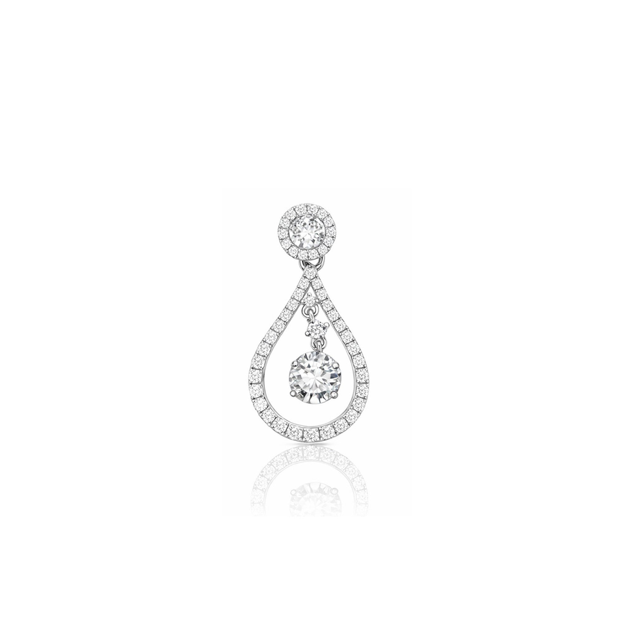18K Water Drop Shaped Pendant